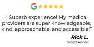 Google review card with 5 stars; Fargo Limitless Male